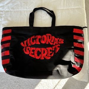 Limited edition Victoria’s Secret tote bag red black sequin